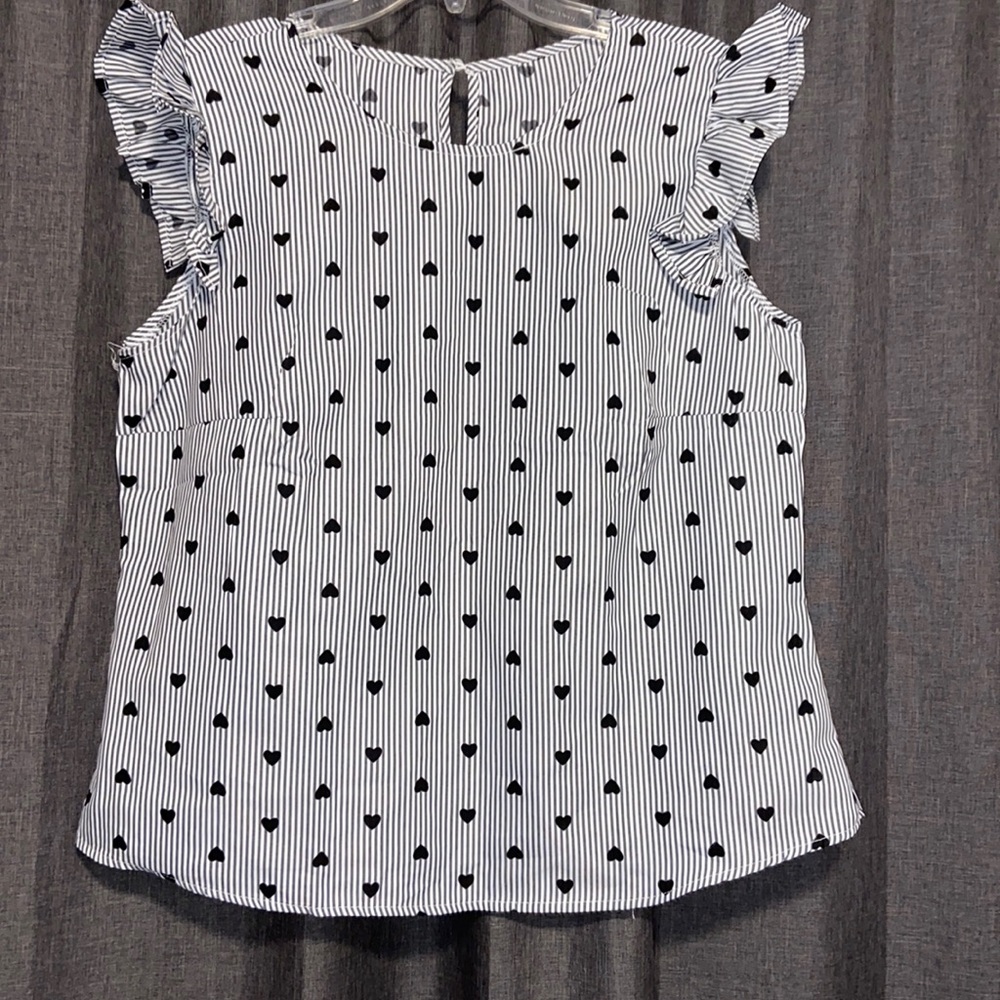 SHEIN flutter sleeve blouse